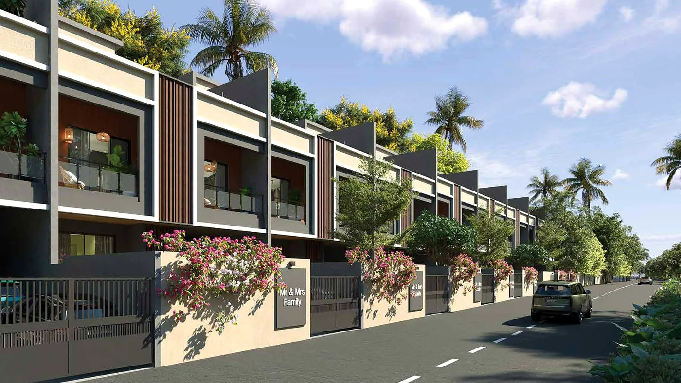 Street view of AshokVillas (artist's impression)